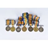 A pair of WWI Machine Gun Corps medals, awarded to 6087 PTE J.G.PELICANN M.G.C, together with two