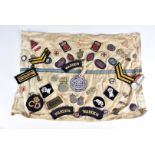A collection of various items, including a WWII Defence medal, a pair of silver ARP badge, a
