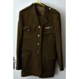 A modern Royal Tank Regiment dress uniform, the jacket by G.D Golding, having buttons and cloth