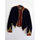 A Victorian 1881 pattern British Royal Artillery Militia Lieutenant Colonel Mess Dress jacket and
