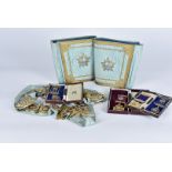 A collection of Buffalo items, including ROH cuffs, certificate, a collar with numerous gilt jewels,