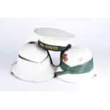 A 20th Century Sea Scouts cap and ribbon, together with a Royal Naval Pith helmet, by Gleves Ltd,