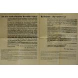 A 1941 Public Notice of the Statement of the Czech Republic President, regarding the declaration