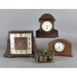 A 19th Century mahogany single fusee wall clock, with brass movement and stained beech case in