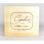 A case of Gerard Bertrand Cigalus Blanc 2000, complete in the unopened wooden case