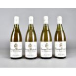 Four bottles of 1994 Chassagne Montrachet wine, 1er Cru ''Grandes Ruchottes'', harvested and bottled