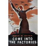 A group of seven reproduction WWII propaganda posters, to include 'Women of Britain Come Into The