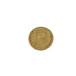 A 19th century French 20 Francs gold coin, dated 1860, with A mint mark, VF-EF, 6.5g