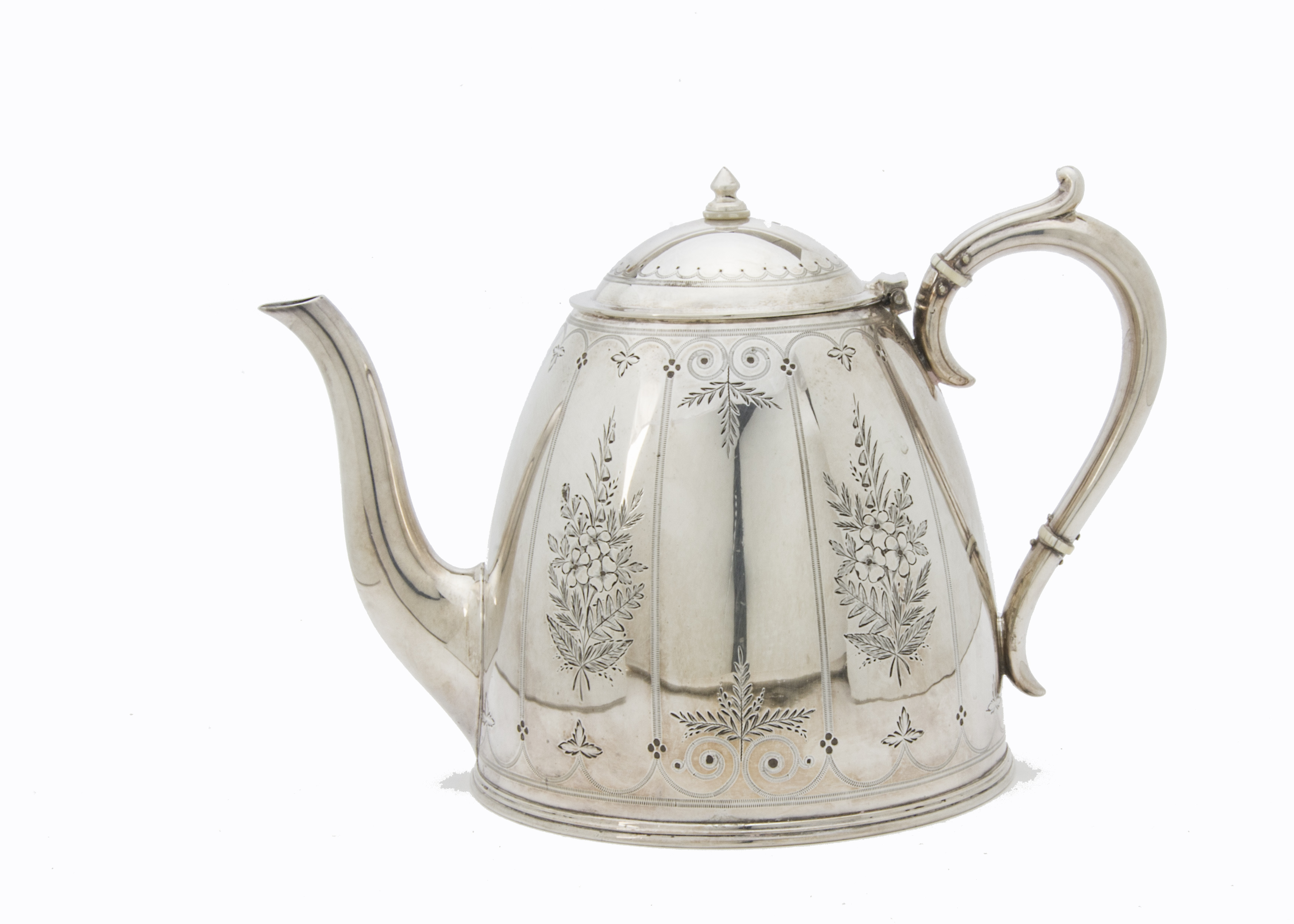 A Victorian silver plated presentation teapot, with inscription from Billinge Parish Church - Image 2 of 2
