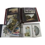 A collection of postcards and PHQ cards, in two boxes, including five albums with PHQ cards along