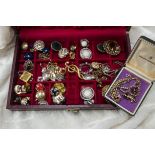 A collection of costume jewellery, including earrings, necklaces, and more (parcel)