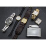 A collection of watches, including a 1940s 9ct gold cased Record gents wristwatch, an Art Deco