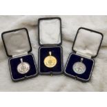 Of Trinity College of Music interest, three 1930s medals, including a 9ct gold example, 10.2g, and