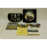 A Full Set of RCTS GWR Locomotive History Books Wagon Plate and Other Items, the books comprising 14