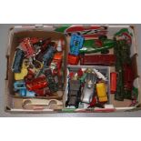 Playworn Post-War Diecast Models, A collection of commercial, private and competition vehicles,