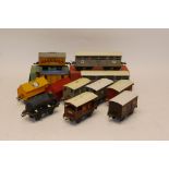 Hornby O Gauge Freight Stock and Snowplough, including No 2 Cattle Wagons in LMS and LNER colours (1