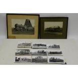 Monochrome Railway Photographs, with two framed prints showing GCR 4-6-0 426 'City of Chester' and