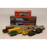 Lima O Gauge 2-rail Continental Diesels and Freight Stock, comprising 2 SNCF 4-wheel diesels in