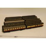 BR Crimson/Cream OO Gauge Coaches by Bachmann Hornby and Others, including 8 Bachmann Thompson