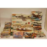 Matchbox Model Kits, A boxed collection of 1:32 scale and smaller including vintage aircraft and