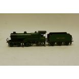 A Leeds (LMC) O Gauge Electric 'Standard' 4-4-0 Locomotive and Tender, in Southern Railway malachite