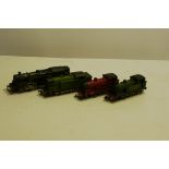 Wrenn 00 Gauge Tank Steam Locomotives, unboxed BR black 2-6-4T 80033, LNER green 0-6-2T 9522 Dublo