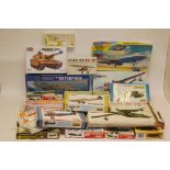 Continental and British Model Kits, A boxed collection of 1:48 scale and smaller vintage and