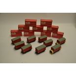 Hornby Dublo 00 Gauge 4318 Packing Vans, nine vans for the Breakdown Crane, all unused in original