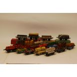 Hornby O Gauge Freight Stock, including 4 tank wagons, LMS and LNER flat wagons with containers, '
