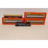 Triang-Hornby OO Gauge R553 'Caledonian Single' and Coaches, the locomotive and tender as CR no