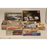 Vintage and Modern Car Model Kits, A boxed group including Estes 1:43 scale Dodge Viper Great