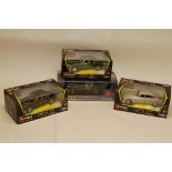 Boxed 1:18 Scale Jaguar Models, A collection of four comprising, Burago Gold Collezionne, 1959 MK