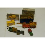Dinky Toys, Three boxed examples including 971 Coles Mobile Crane, modern 1953 Austin A40, and