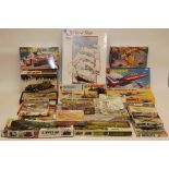 Airfix Model Kits, Vintage and modern examples including 1:48 and smaller scale models comprising