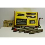 Tri-ang 00 Gauge Train Set and Accessories, R3X Goods Set comprising Jinty, four trucks, standard