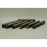 Triang/Hornby (Margate) OO Gauge 'Blue Pullman' Diesel Units, comprising 2 pairs (1 powered, 1