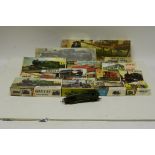 Airfix and Kitmaster OO Gauge Railway Kits, including partly-made Italian Tank, unmade 0-4-0ST,