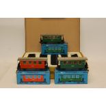 Narrow-Gauge O Scale Track and Coaches by Fama and Marklin, comprising Fama 23mm gauge 'Alpenbahn'
