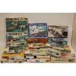 Japanese Model Kits, A boxed collection of 1:48 scale and smaller models all vintage and modern