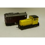 Two LGB-based Gauge 1 Diesel Locomotives, possibly from kits, comprising an 0-6-0DS in yellow, and a