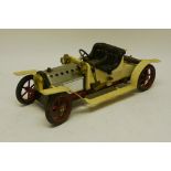 A Mamod Live Steam Spirit-fired SR1 Steam Roadster, an uncommon early version with spirit burner and