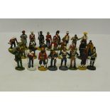 Hand painted Pewter Soldiers of the Queen Collection, including Argyll and Sutherland Highlanders,