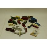 Dinky Toys Commercial Vehicles and Aircraft, Play-worn examples with some repaints including 555