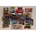 Corgi Models, A boxed collection of vintage and modern commercial and private vehicles, including