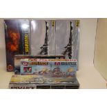 Bismarck Model Kits, A boxed collection comprising, Airfix 08205 1:400 scale Bismarck/Tirpitz (