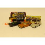 Play-Worn Corgi Tv and Film Vehicles, Comprising, boxed 267 Batmobile (minus rockets), Green Hornets