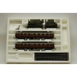 Lima O Gauge 2-rail Electric LMS Steam Train Set, in original set box, comprising black 4F 0-6-0