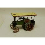 A Mamod Live Steam Spirit-fired TE1 Traction Engine, non-reversing with exhaust regulator,