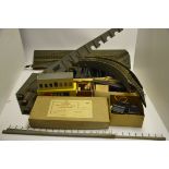Trix 00 Gauge pre-war Track and Accessories and part of 3-rail layout, Trix Bakelite track and