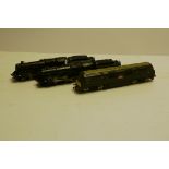 Trix 00 Gauge Locomotives, BR green Warship Class 'Vanguard' Diesel Locomotive, two BR black 4-6-0